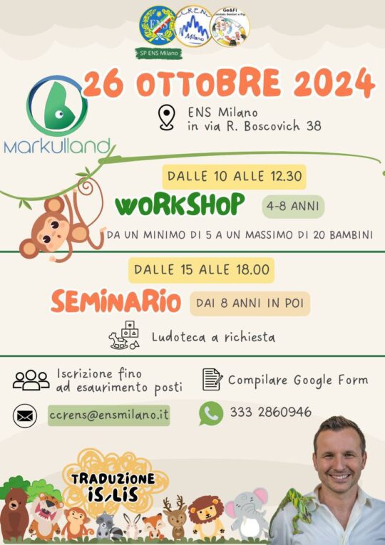 MARKULLAND – workshop e seminario