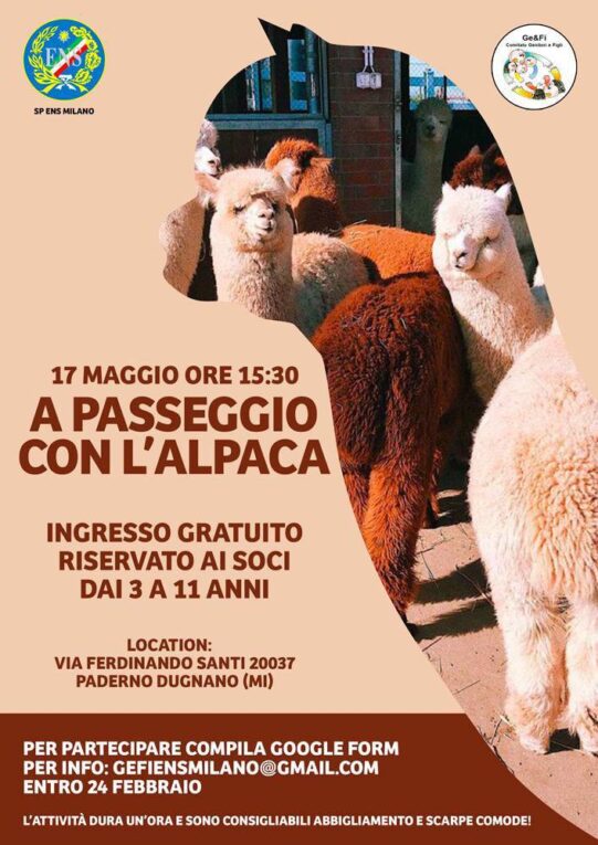 A PASSEGGIO CON L’ALPACA