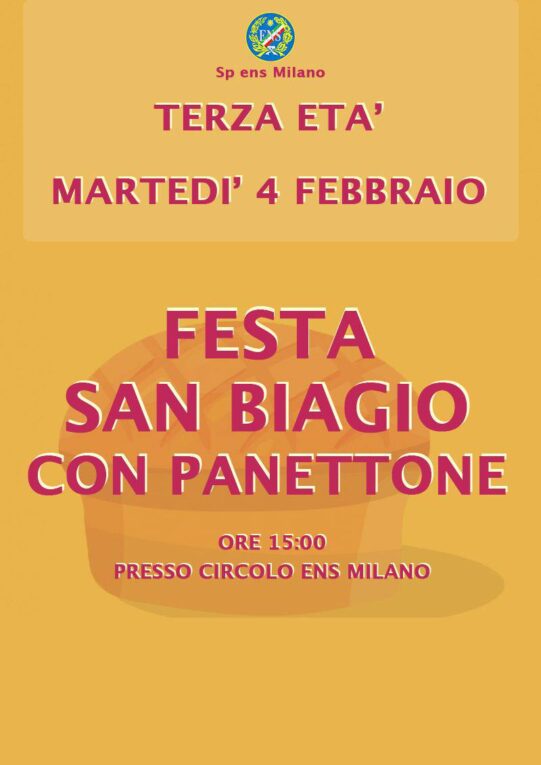 FESTA DI SAN BIAGGIO CON PANETTONE